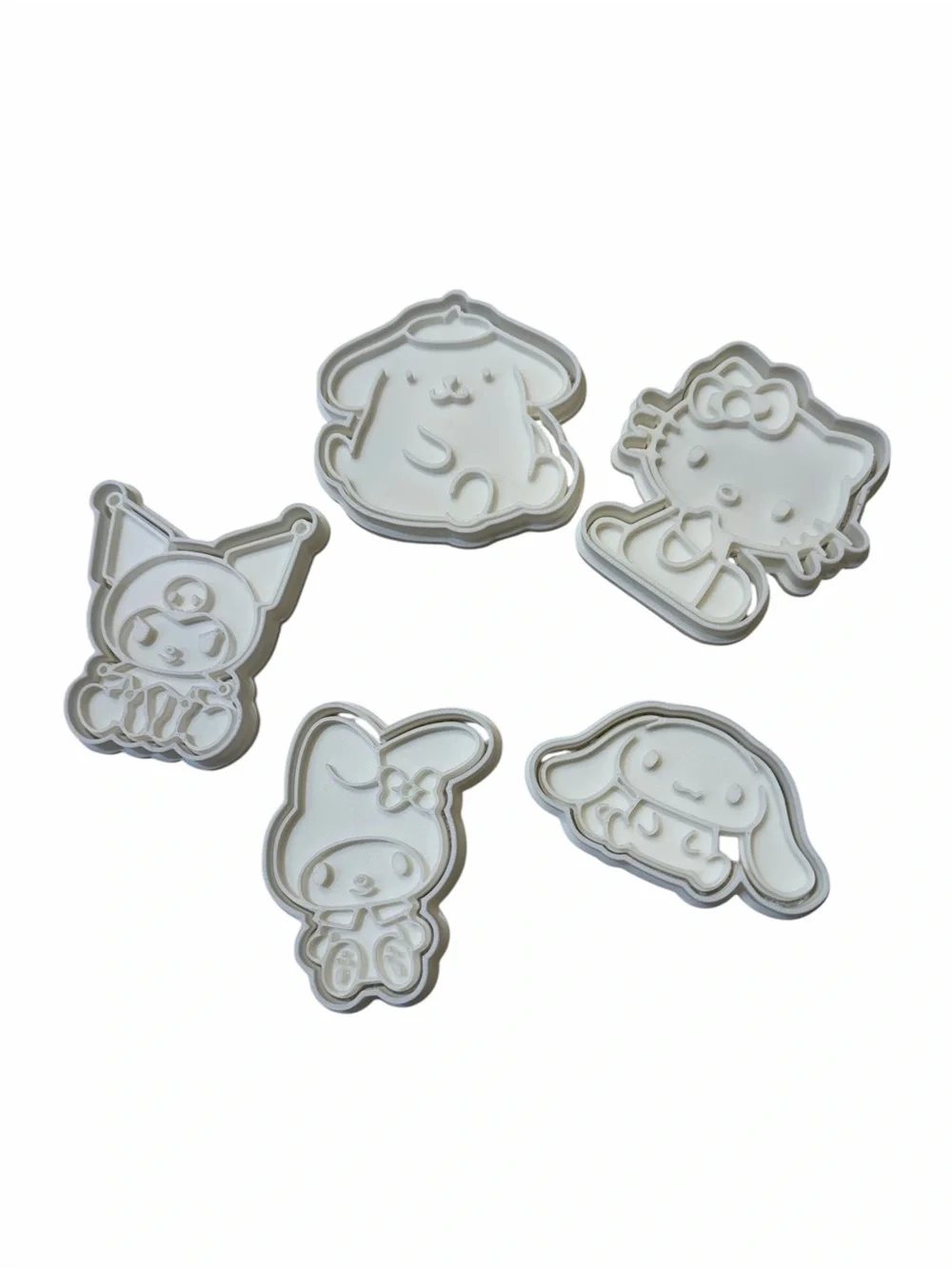 Sanrio Hello Kitty Cookie Cutters & Stamps 3D Printed Set – Baking & Crafts